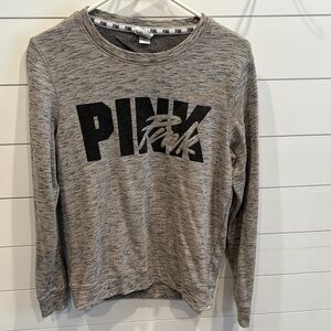 Victoria's Secret PINK Heathered Sweatshirt with open back detail